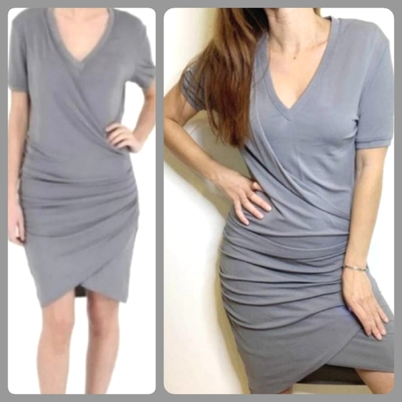 The Kooples Dresses & Skirts - NWT The Kooples Sport Silver Faux Wrap Dress